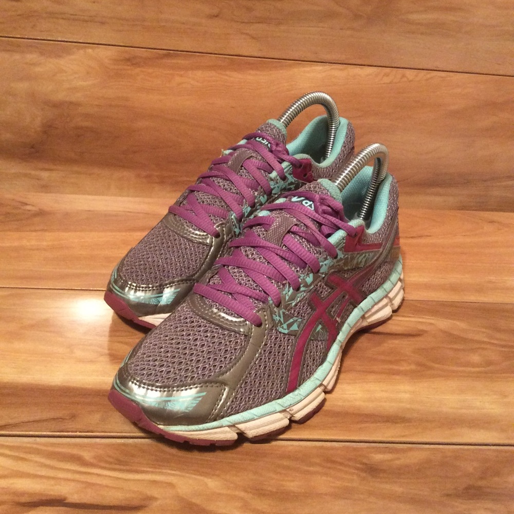Asic Women’s Gel Elite 3 Gray/Purple 6.5